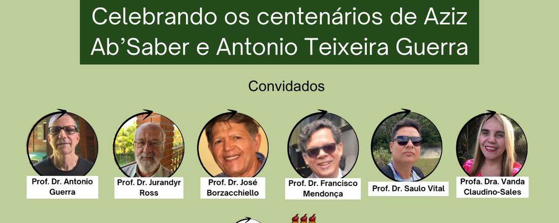 Celebrando os centenários de Aziz Ab'Saber e Antonio Teixeira Guerra