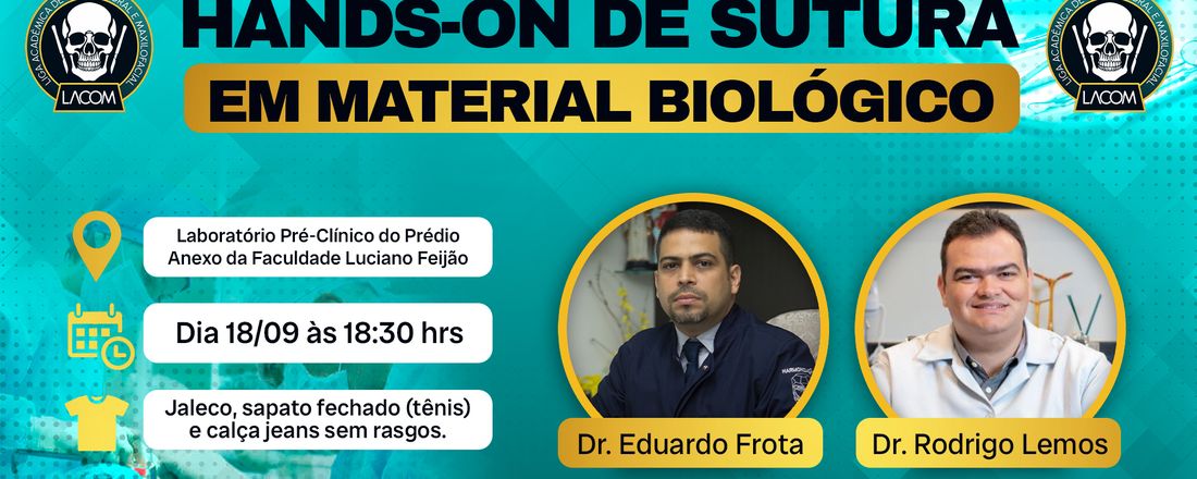 Hands-On de Sutura em Material Biológico