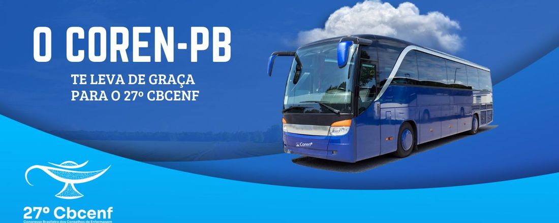 Vá para o 27º CBCENF com o Coren-PB: Transporte Gratuito!