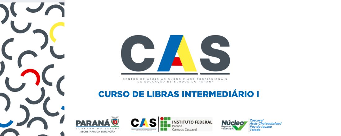 CURSO DE LIBRAS - INTERMEDIÁRIO I - EAD