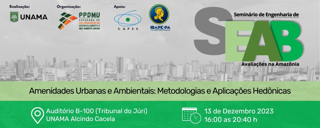 I Seminário de Engenharia de Avaliações na Amazônia - SEAB