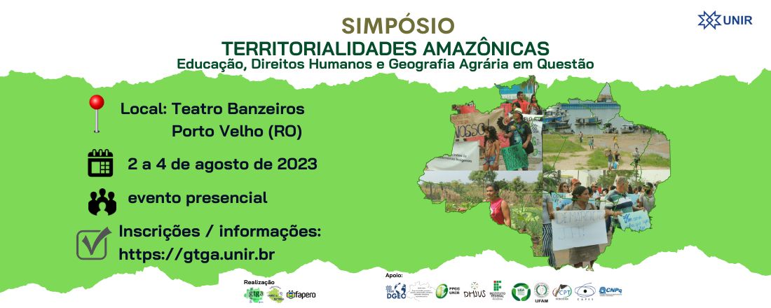 Simpósio Territorialidades Amazônicas: Educação, Direitos Humanos e Geografia Agrária em Questão