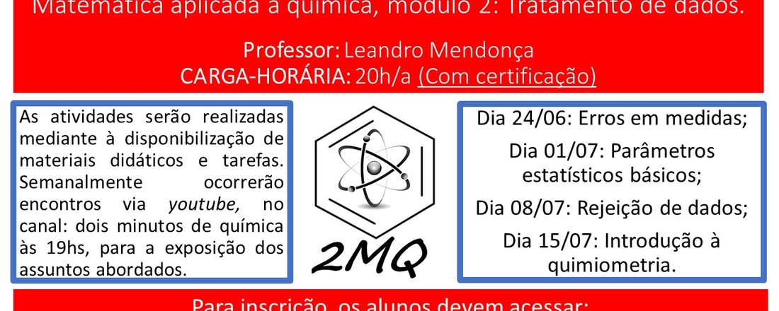 Matemática aplicada à química, modulo 2