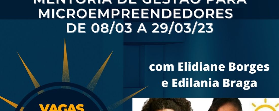 Mentoria EB: Gestão para microempreendedores