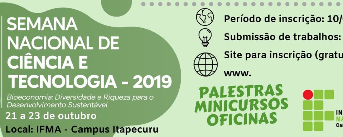 Semana Nacional de Ciência e Tecnologia 2019