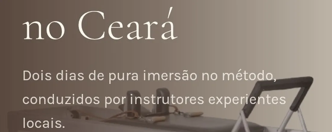 1 encontro de Pilates Clássico do Ceará