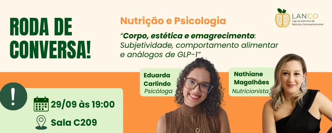 Roda de conversa: Nutrição e psicologia