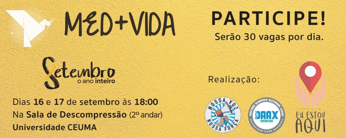 Med+Vida: Setembro O Ano Inteiro