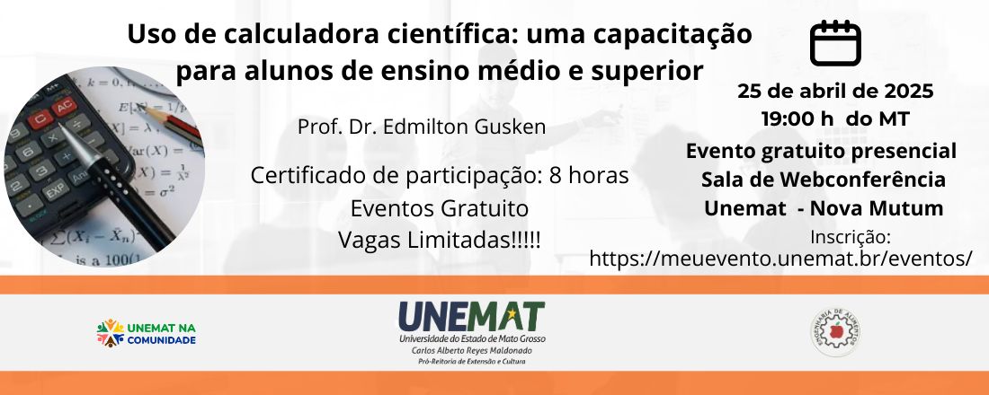 Uso de calculadora científica: uma capacitação para alunos de ensino médio e superior