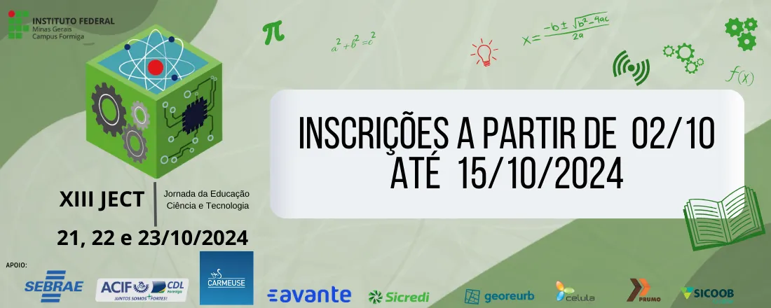 XIII Jornada de Educação, Ciência e Tecnologia de Minas Gerais - IFMG Campus Formiga