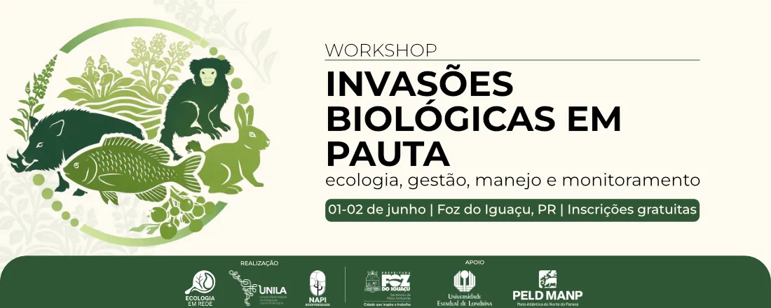 Workshop Invasões biológicas em pauta: ecologia, gestão, manejo e monitoramento
