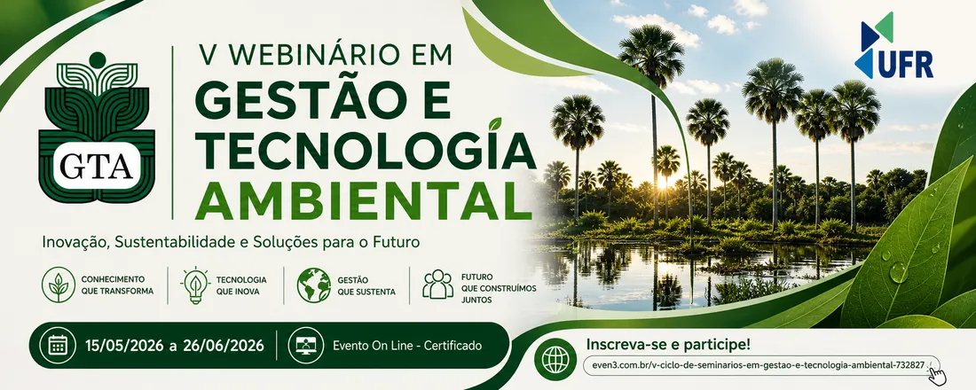 V Webinário em Gestão e Tecnologia Ambiental