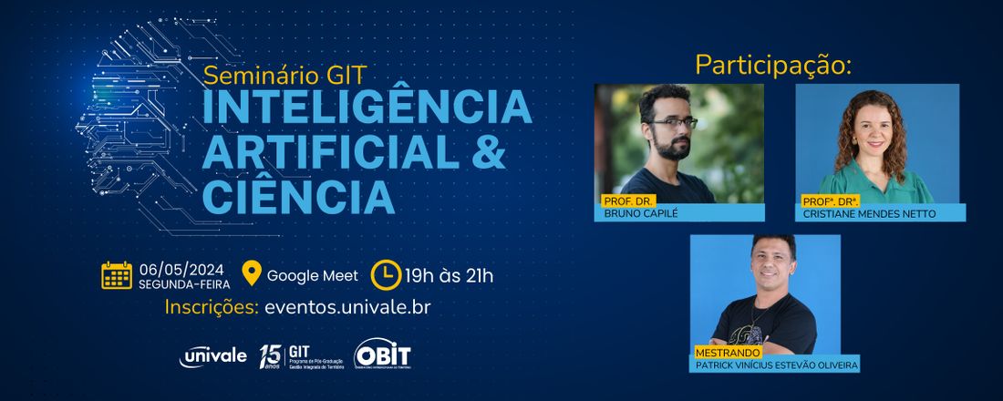 Seminário: Inteligência Artificial na Ciência