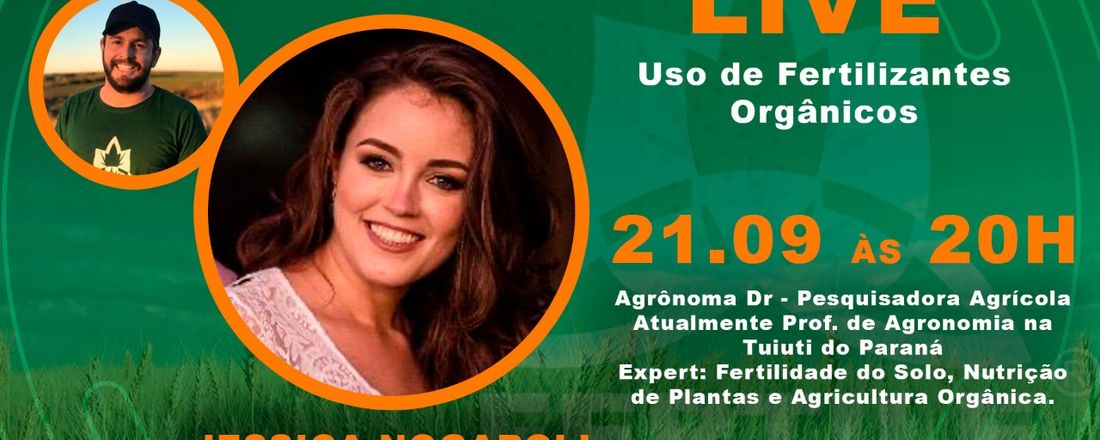 WEBINAR GRÁTIS - Uso de Fertilizantes Orgânicos