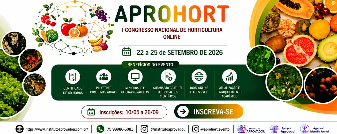 I Congresso Nacional de Horticultura Online (I APROHORT)