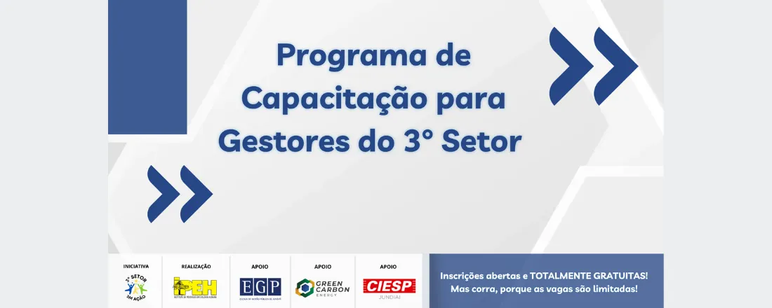 Programa de Capacitação para Gestores do 3º Setor