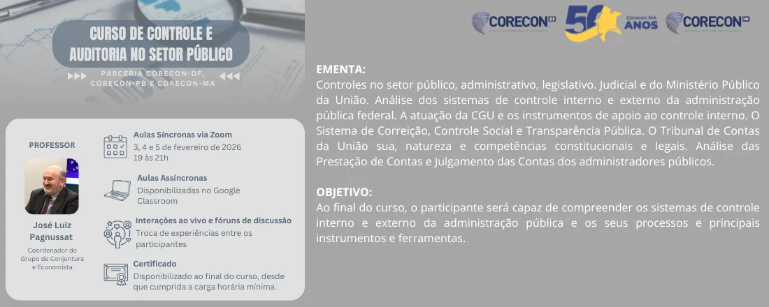 Curso de Controle e Auditoria no Setor Público