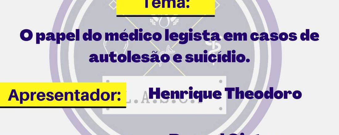 Seminario: O papel do médico legista em casos de autolesão e suicídio