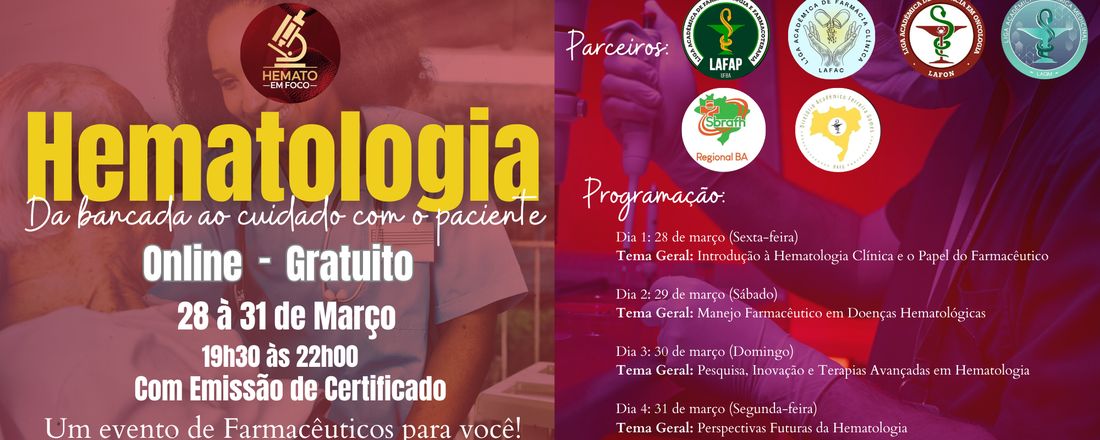 Hematologia da bancada ao cuidado com o paciente