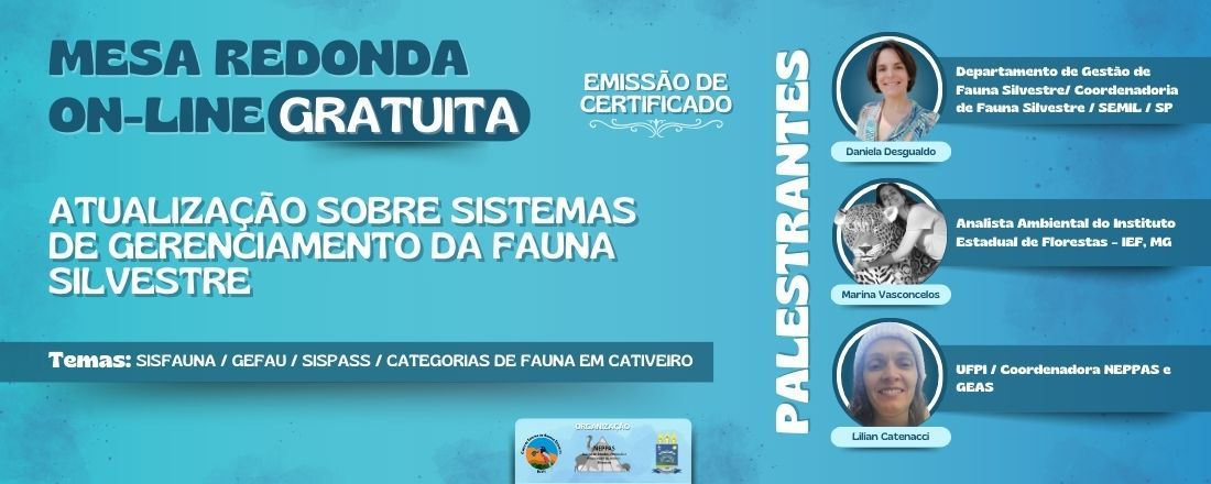 Atualização sobre sistemas de gerenciamento da fauna silvestre