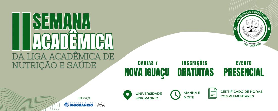 II Semana Acadêmica de Nutrição e Saúde - CAXIAS