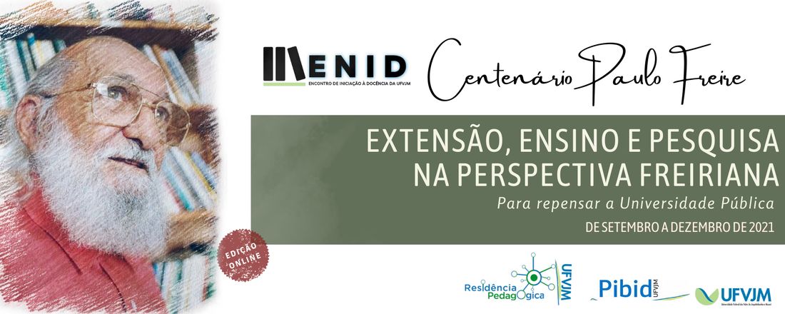 III ENID - ENCONTRO DE INICIAÇÃO À DOCÊNCIA