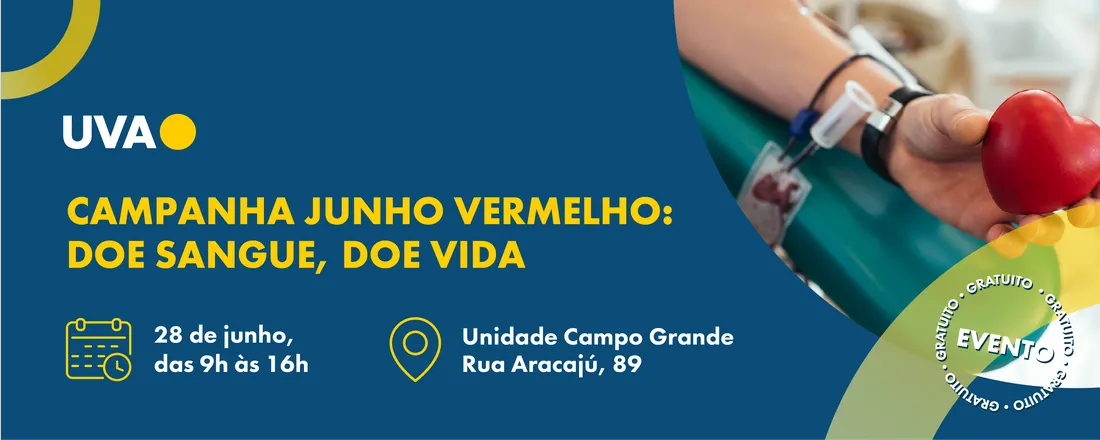 Campanha Junho Vermelho – Doe Sangue, Doe Vida