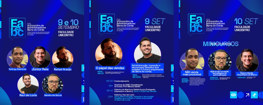 2º dia do EABC - Minicursos (exclusivo para alunos de Administração da UNICENTROMA)
