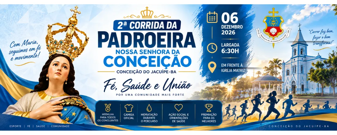 2ª Corrida da Padroeira – Nossa Senhora da Conceição 2026