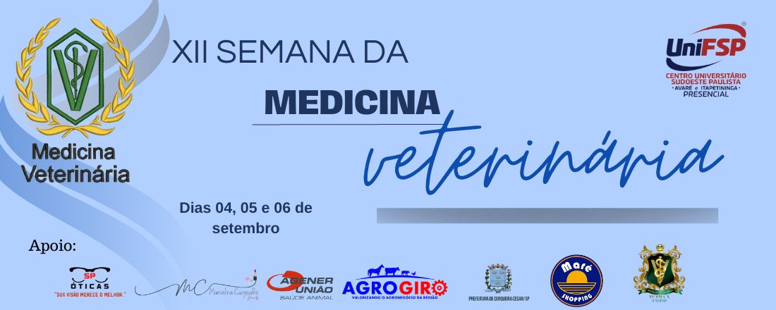 XII Semana Acadêmica de Medicina Veterinária