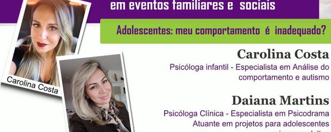 Como lidar com os comportamentos  inadequados da criança em eventos familiares e sociais?