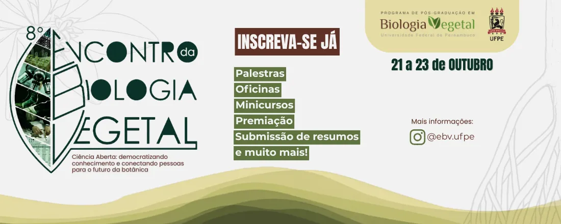 8º ENCONTRO DA BIOLOGIA VEGETAL - UFPE