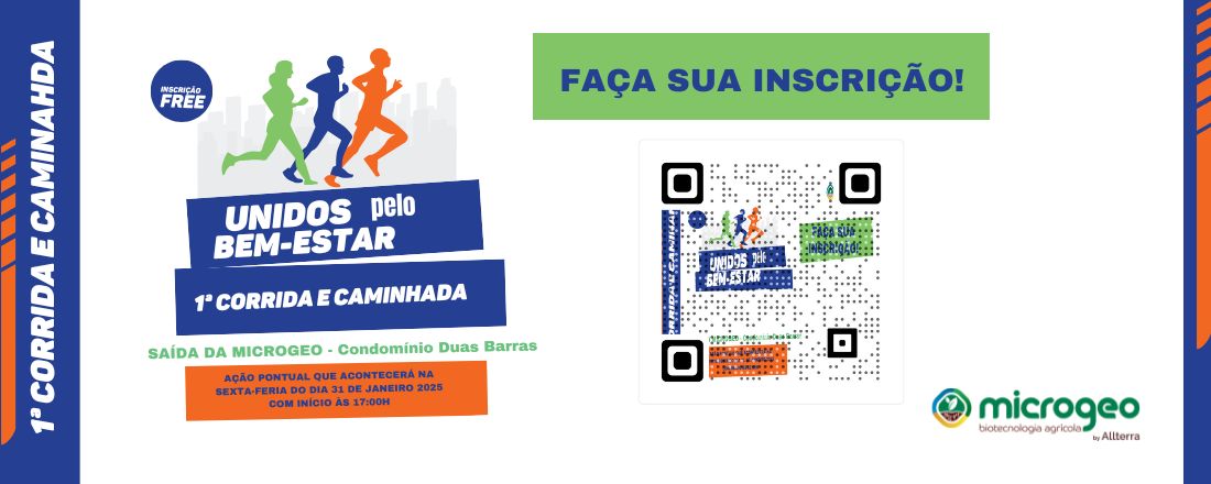 1ª Corrida/Caminhada - Unidos pelo Bem-estar