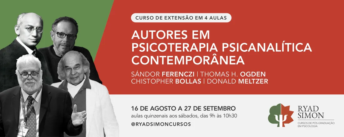 AUTORES EM PSICOTERAPIA PSICANALÍTICA CONTEMPORÂNEA