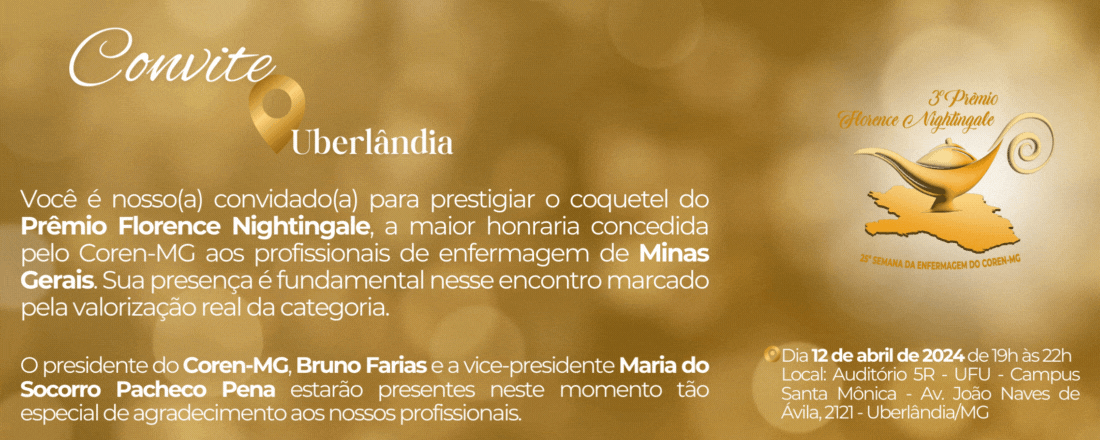 25ª Semana da Enfermagem do Coren-MG em Uberlândia
