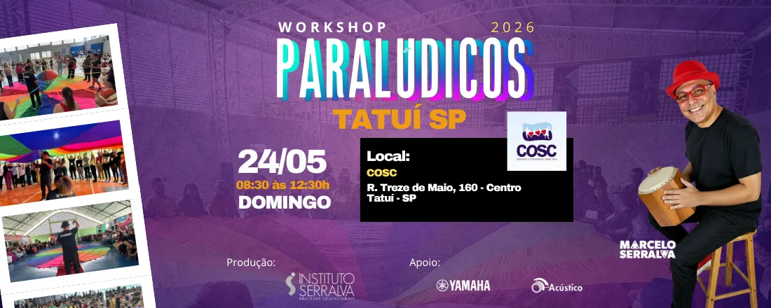 LUDIMÚSICA 2026 - PARALÚDICOS EM TATUÍ SP