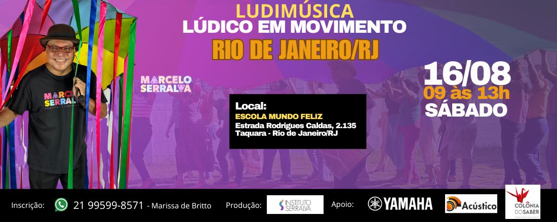 LUDIMÚSICA 2025 - LÚDICO EM MOVIMENTO EM RIO DE JANEIRO RJ