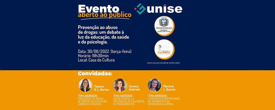 Prevenção ao abuso de drogas: um debate à luz da educação, da saúde e da psicologia