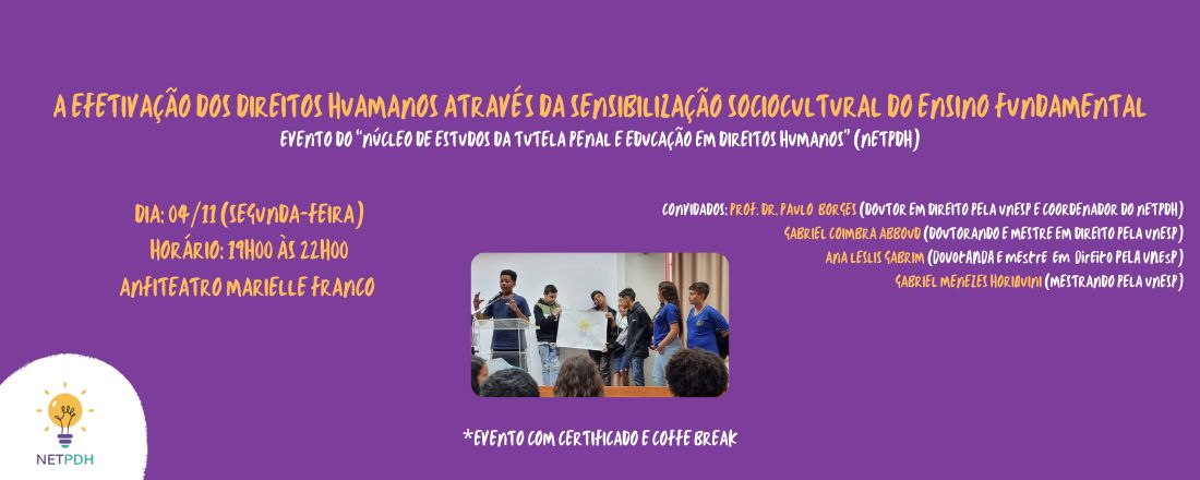 A efetivação dos direitos humanos através da sensibilização sócio-cultural a partir do ensino fundamental: Bullying e Cyberbullying
