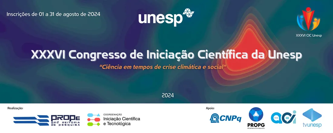 XXXVI Congresso de Iniciação Científica e Tecnológica da Unesp