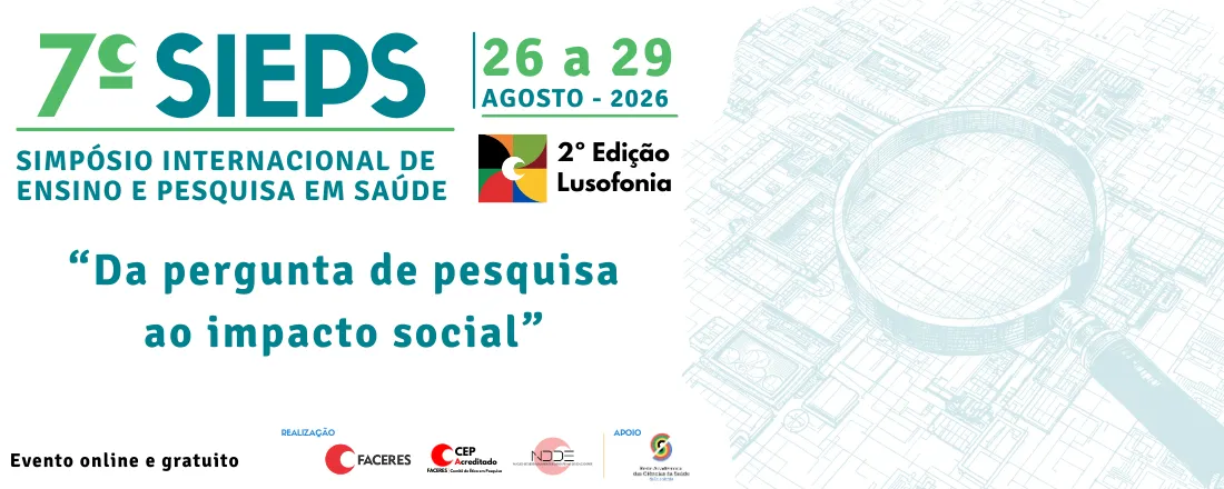 7º Simpósio Internacional de Ensino e Pesquisa em Saúde e 6º Café Virtual dos Comitês de Ética em Pesquisa (CEPs)