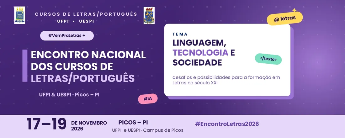I Encontro Nacional dos Cursos de Letras/Português – UFPI e UESPI