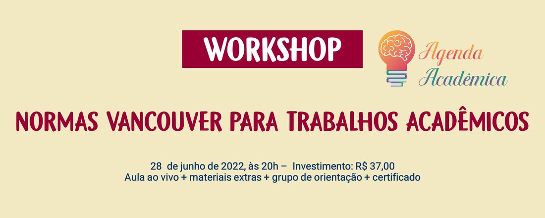 WORKSHOP NORMAS VANCOUVER PARA TRABALHOS ACADÊMICOS