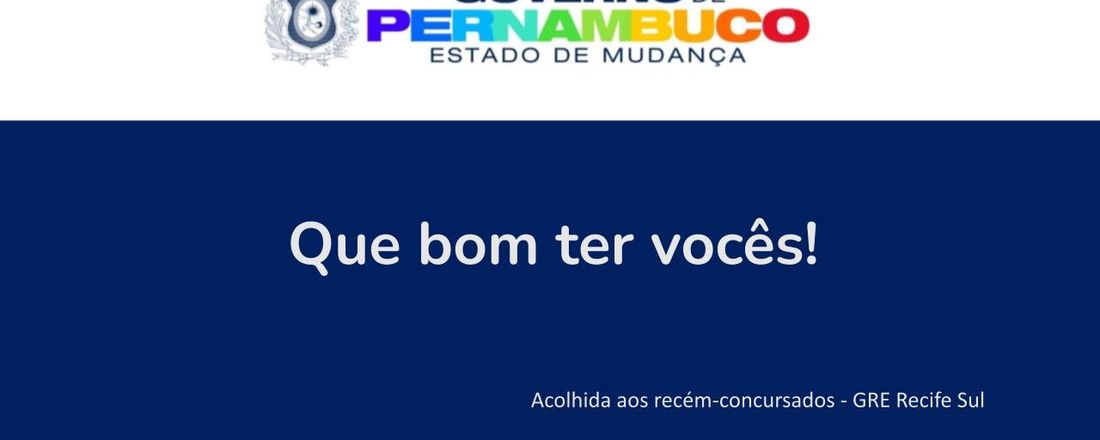 Formação para recém-concursados teste