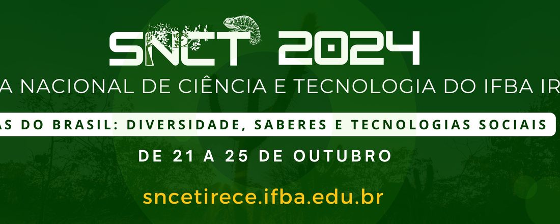 Plataforma de Inscrições da 14a Semana Nacional de Ciência e Tecnologia do IFBA Irecê