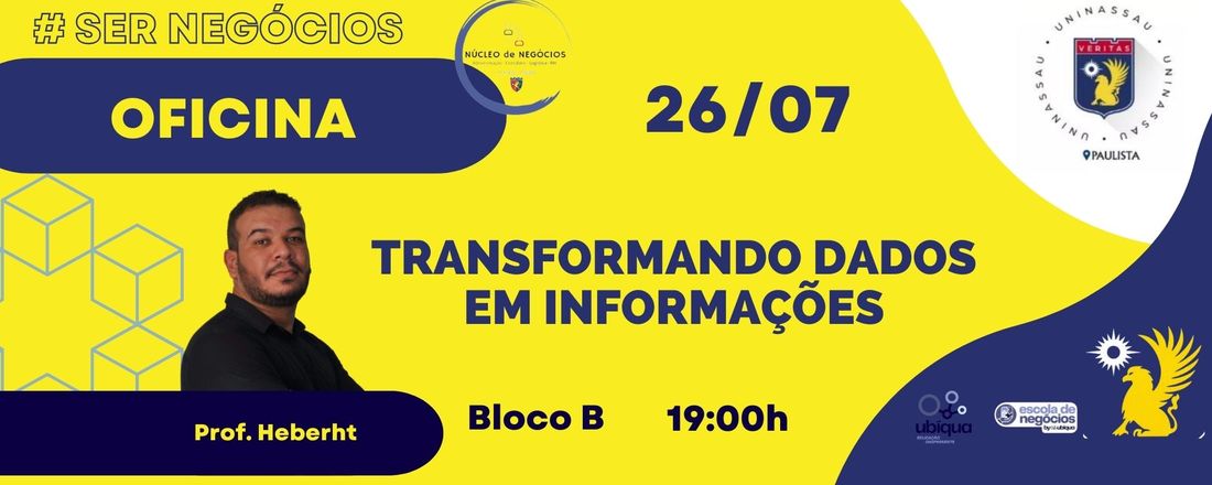 Oficina - Aprenda a transformar dados em informações para tomada de Decisões