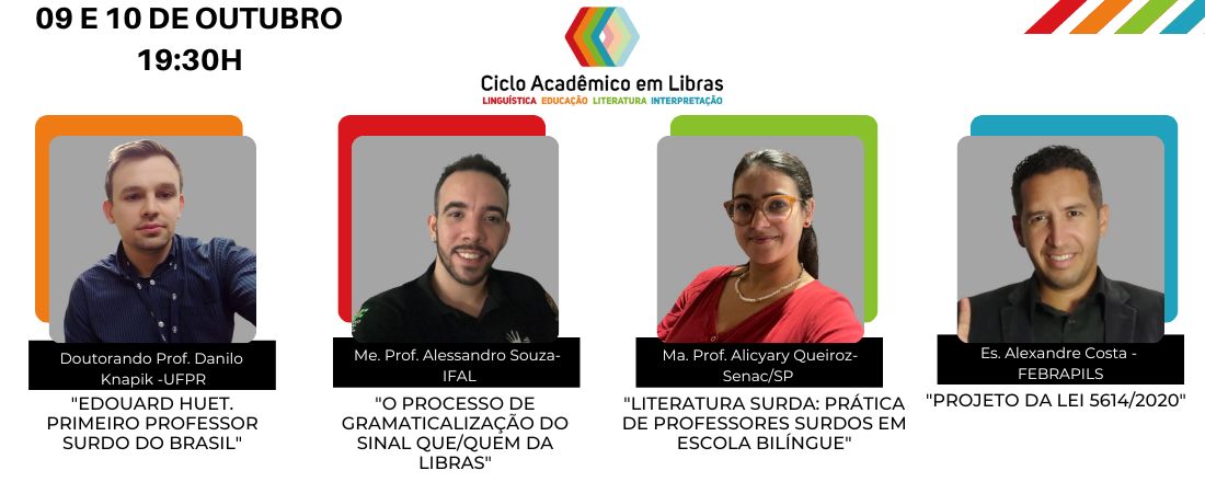 CICLO ACADÊMICO EM LIBRAS - OUTUBRO 2023