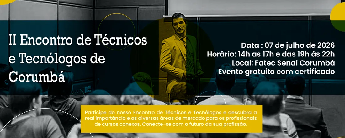 II Encontro de Técnicos e Tecnólogos de Corumbá