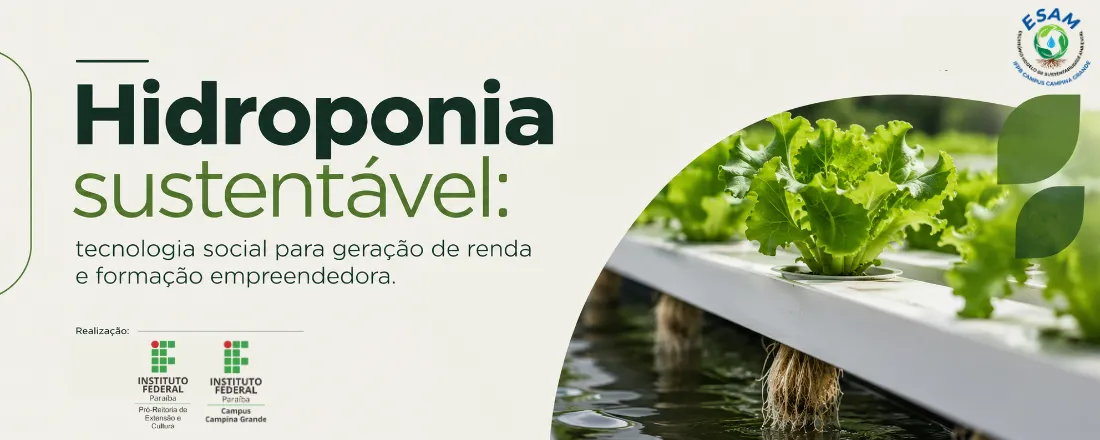 Hidroponia sustentável: tecnologia social para geração de renda e formação empreendedora