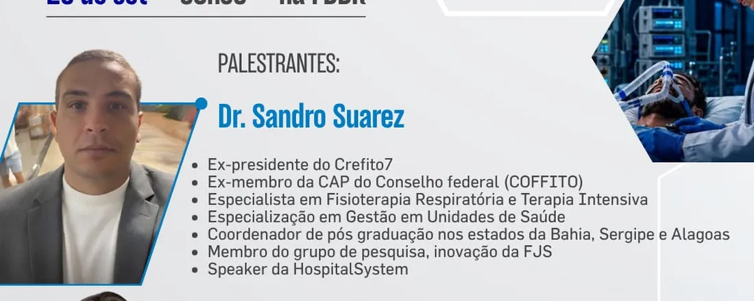 Workshop prático de ventilação mecânica e oxigenoterapia de alto fluxo